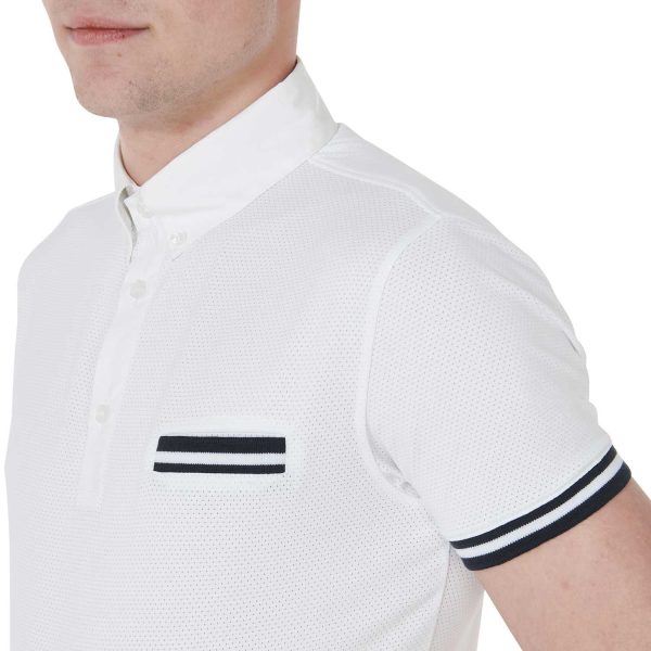 POLO UOMO MANICA CORTA TESSUTO TECNICO MESH MODELLO GAREN - immagine 5