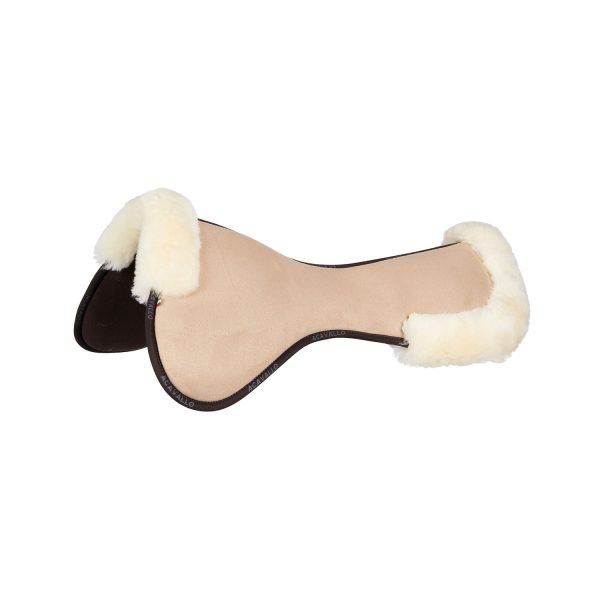 CLOSE CONTACT MEMORY FOAM 1/2 PAD W/SHEEPSKIN