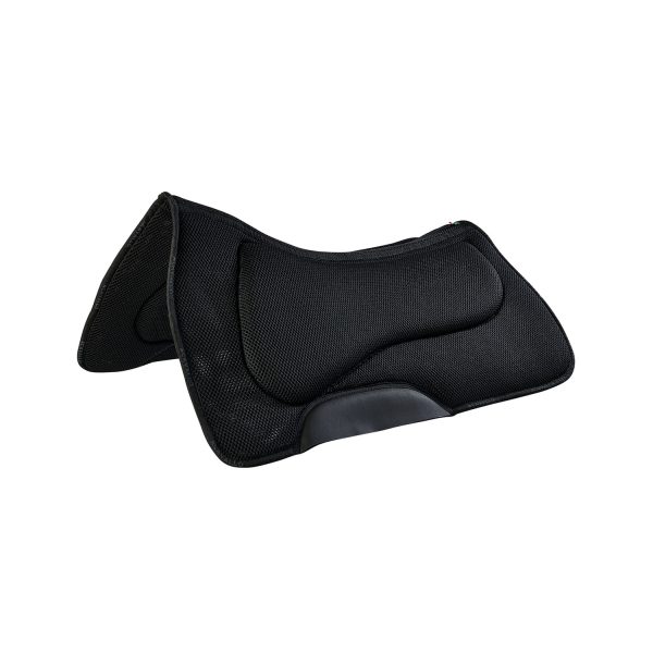 3D SPACER & MEMORY FOAM WESTERN PAD ONE SIZE COLOR BLACK