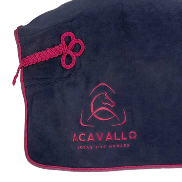 ACAVALLO FLEECE RUG (800 gr) WITH ROUND PADDED SOFT COLLAR - immagine 5