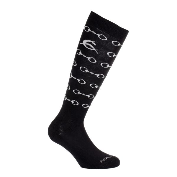 ACAVALLO COTTON SNAFFLE KNEE SOCKS