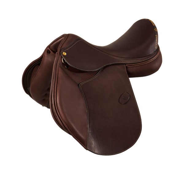 BERNINI ALL PORPOSE SADDLE - FLOCKED PANELS - DOUBLE LEATHER PLUS