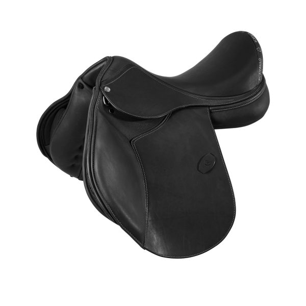 BERNINI ALL PORPOSE SADDLE - FLOCKED PANELS - DOUBLE LEATHER PLUS - immagine 2