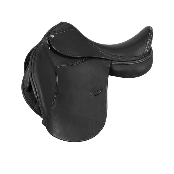 BERNINI ALL PORPOSE SADDLE - FLOCKED PANELS - DOUBLE LEATHER PLUS - immagine 3