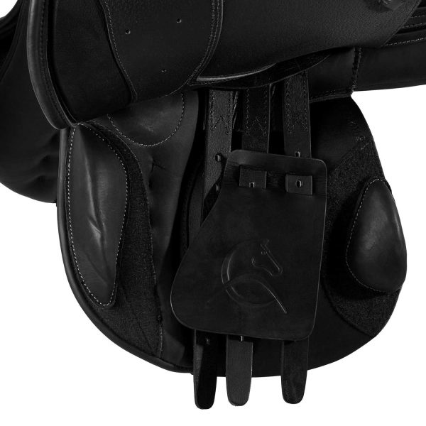 BERNINI ALL PORPOSE SADDLE - FLOCKED PANELS - DOUBLE LEATHER PLUS - immagine 4