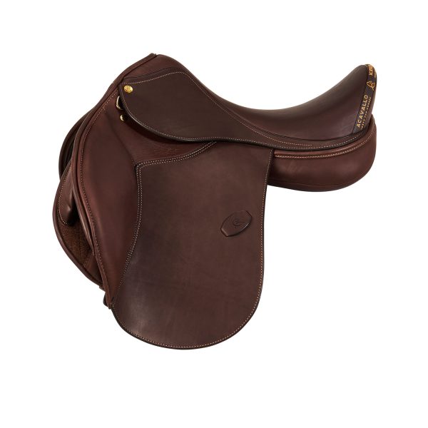 BERNINI ALL PORPOSE SADDLE - FLOCKED PANELS - DOUBLE LEATHER PLUS - immagine 9