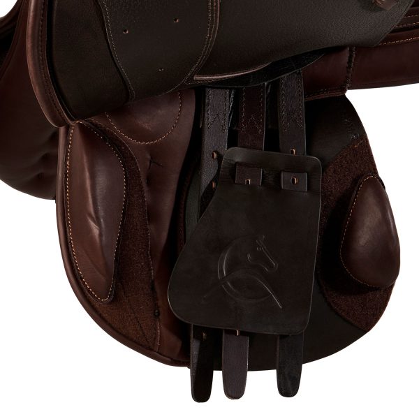 BERNINI ALL PORPOSE SADDLE - FLOCKED PANELS - DOUBLE LEATHER PLUS - immagine 10