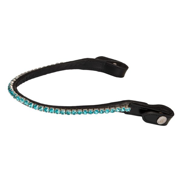 ACAVALLO BROWBAND W/ROUND CRYSTALS