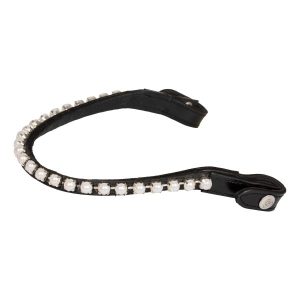 ACAVALLO BROWBAND W/PEARLS