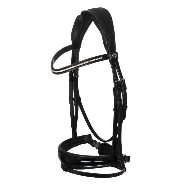 IMPRESSIONE HANNOVERIAN PULL BACK NOSEBAND ANATOMIC LEATHER BRIDLE