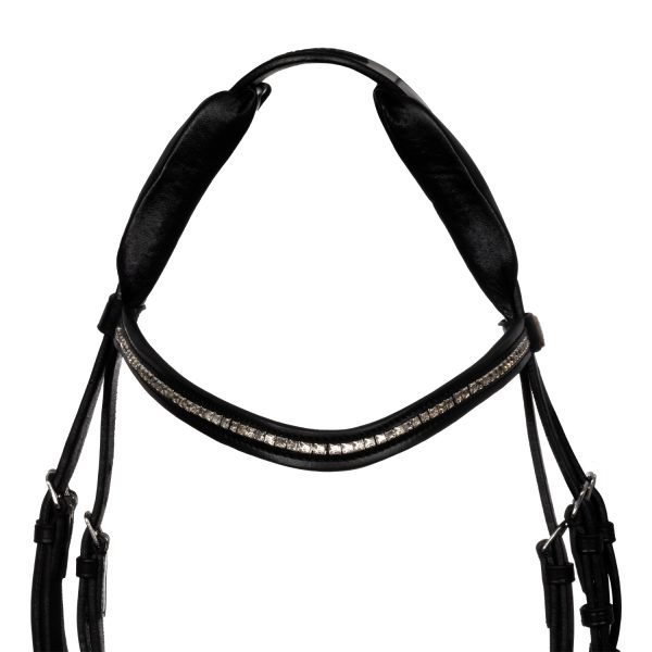 IMPRESSIONE HANNOVERIAN PULL BACK NOSEBAND ANATOMIC LEATHER BRIDLE - immagine 4