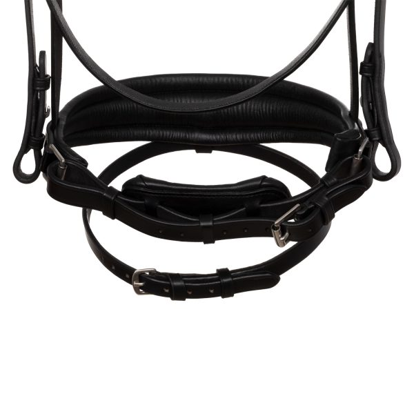 IMPRESSIONE HANNOVERIAN PULL BACK NOSEBAND ANATOMIC LEATHER BRIDLE - immagine 8