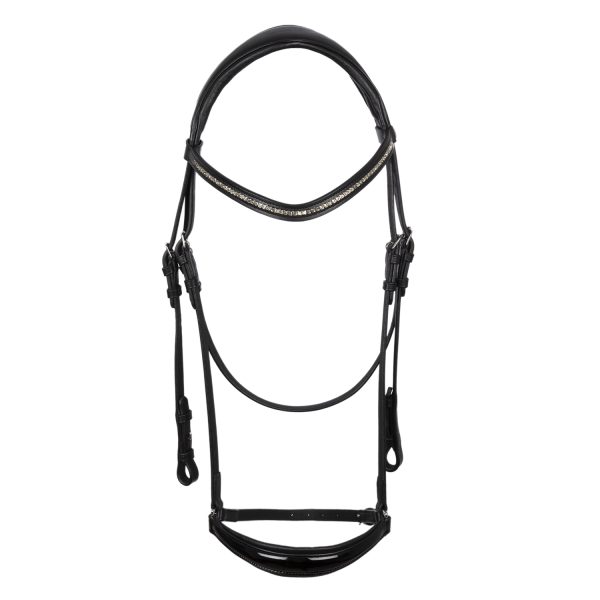 DAMA DROP NOSEBAND SOFT ANATOMIC LEATHER BRIDLE - immagine 3