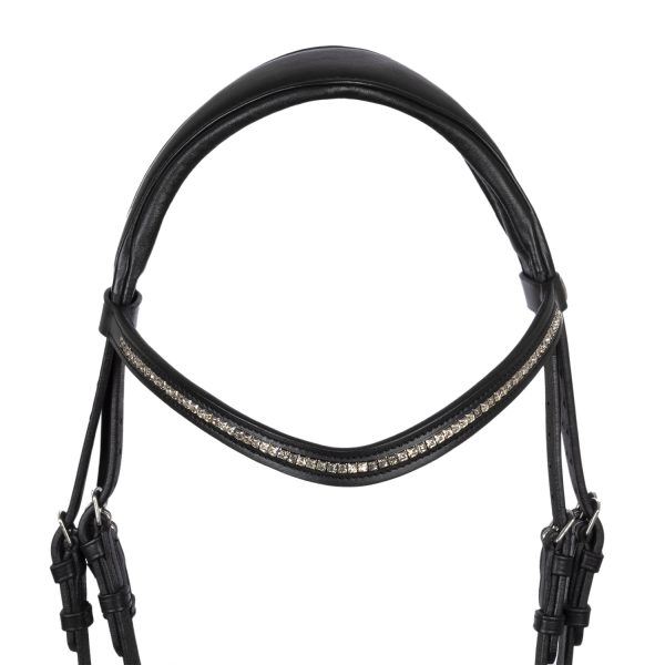 DAMA DROP NOSEBAND SOFT ANATOMIC LEATHER BRIDLE - immagine 4