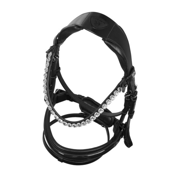 OPHELIA STRAIGHT NOSEBAND ANATOMIC LEATHER BRIDLE - immagine 9