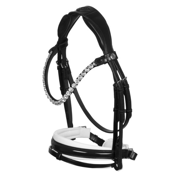 OPHELIA STRAIGHT NOSEBAND ANATOMIC LEATHER BRIDLE - immagine 10