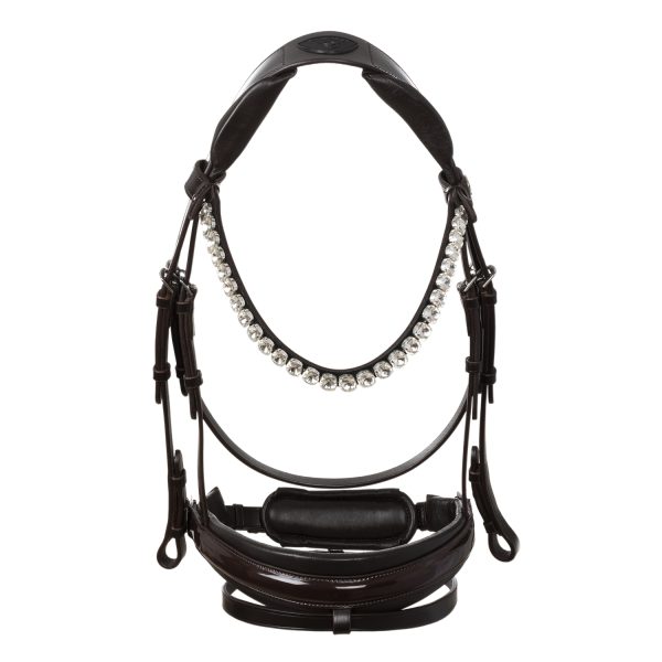 OPHELIA STRAIGHT NOSEBAND ANATOMIC LEATHER BRIDLE - immagine 19