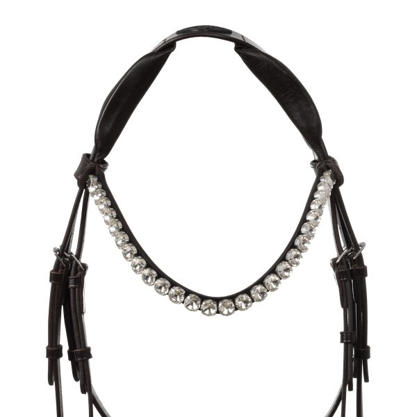 OPHELIA STRAIGHT NOSEBAND ANATOMIC LEATHER BRIDLE - immagine 20