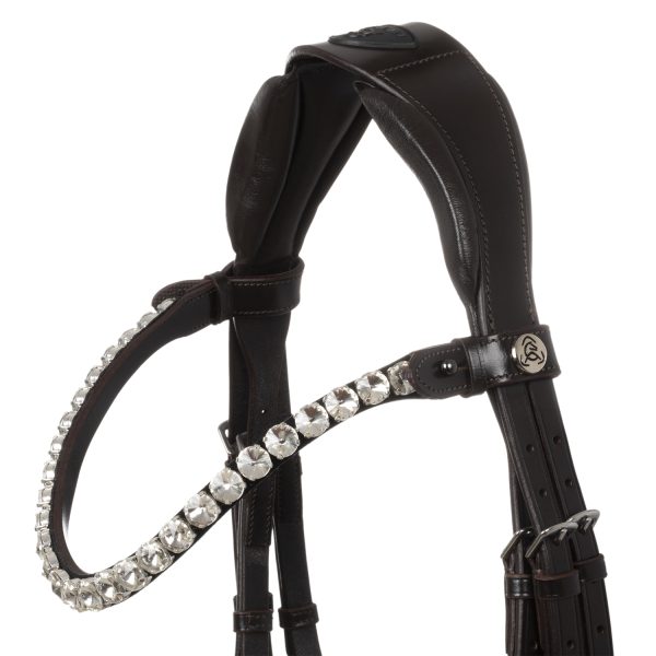 OPHELIA STRAIGHT NOSEBAND ANATOMIC LEATHER BRIDLE - immagine 21