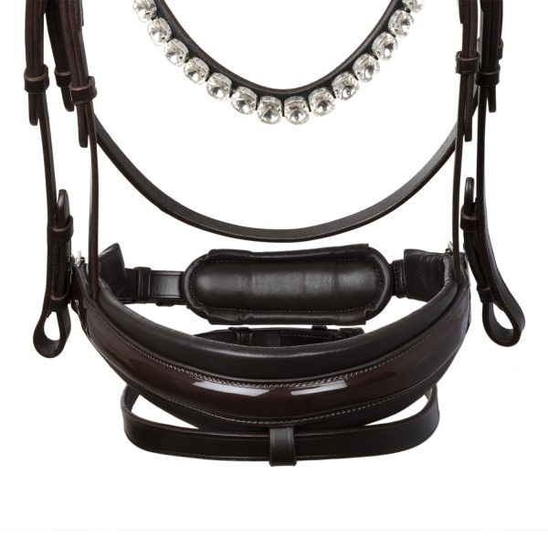 OPHELIA STRAIGHT NOSEBAND ANATOMIC LEATHER BRIDLE - immagine 23