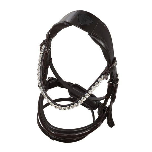 OPHELIA STRAIGHT NOSEBAND ANATOMIC LEATHER BRIDLE - immagine 25