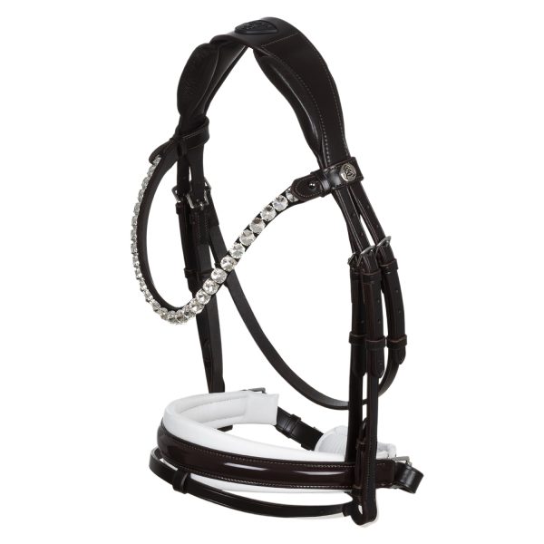 OPHELIA STRAIGHT NOSEBAND ANATOMIC LEATHER BRIDLE - immagine 26