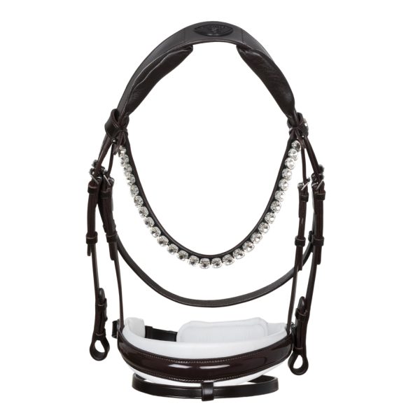 OPHELIA STRAIGHT NOSEBAND ANATOMIC LEATHER BRIDLE - immagine 27