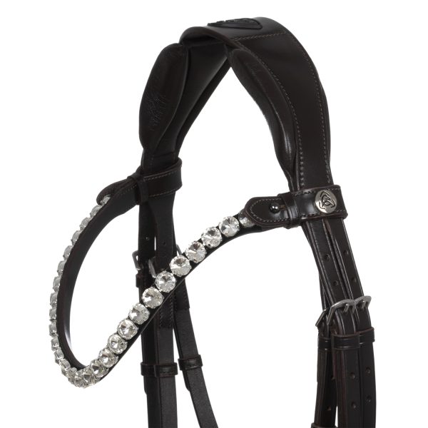 OPHELIA STRAIGHT NOSEBAND ANATOMIC LEATHER BRIDLE - immagine 29