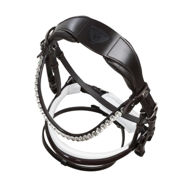 OPHELIA STRAIGHT NOSEBAND ANATOMIC LEATHER BRIDLE - immagine 33