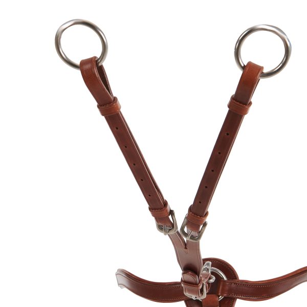 CALFSKIN LEATHER 5 POINT ATTACHMENT BREASTPLATE - immagine 10