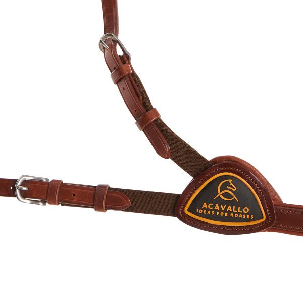 CALFSKIN LEATHER 5 POINT ATTACHMENT BREASTPLATE - immagine 11