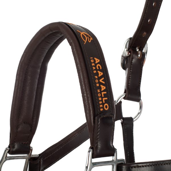 LEATHER HALTER W/ERGONOMIC POLLGUARD - CALFSKIN LINING - immagine 13