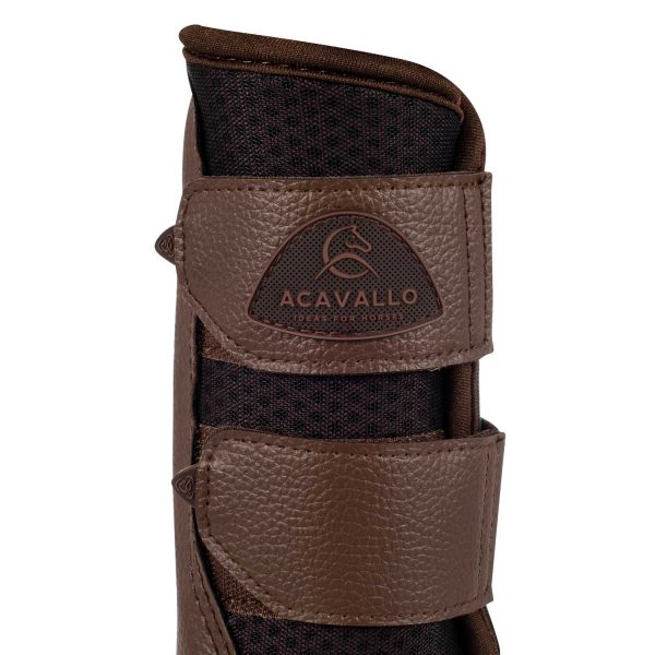 ACAVALLO FRONT BRUSHING HORSE BOOTS NEOPRENE PERFORATED W/DOUBLE VELCRO - immagine 15