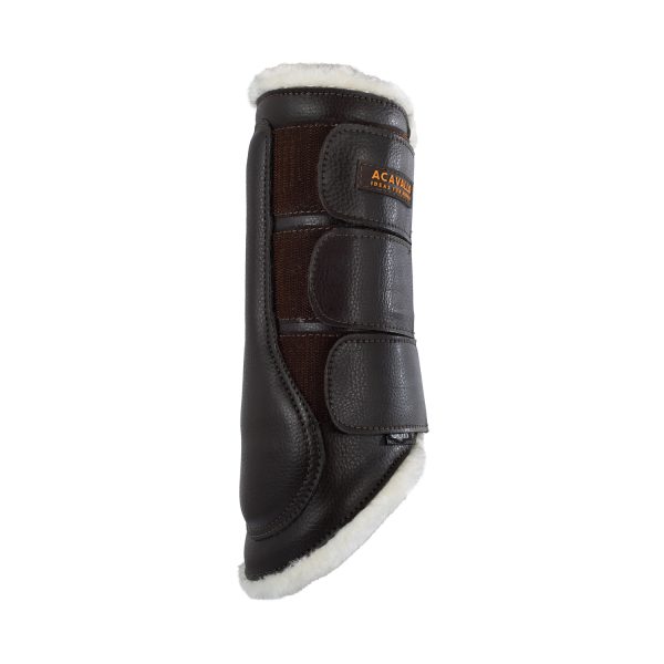 ACAVALLO ECO-LEATHER HIND BRUSHING HORSE BOOTS WITH TRIPLE VELCRO FASTEN - immagine 11