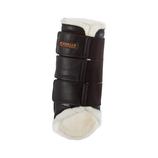 ACAVALLO ECO-LEATHER HIND BRUSHING HORSE BOOTS WITH TRIPLE VELCRO FASTEN - immagine 12