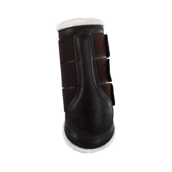 ACAVALLO ECO-LEATHER HIND BRUSHING HORSE BOOTS WITH TRIPLE VELCRO FASTEN - immagine 14