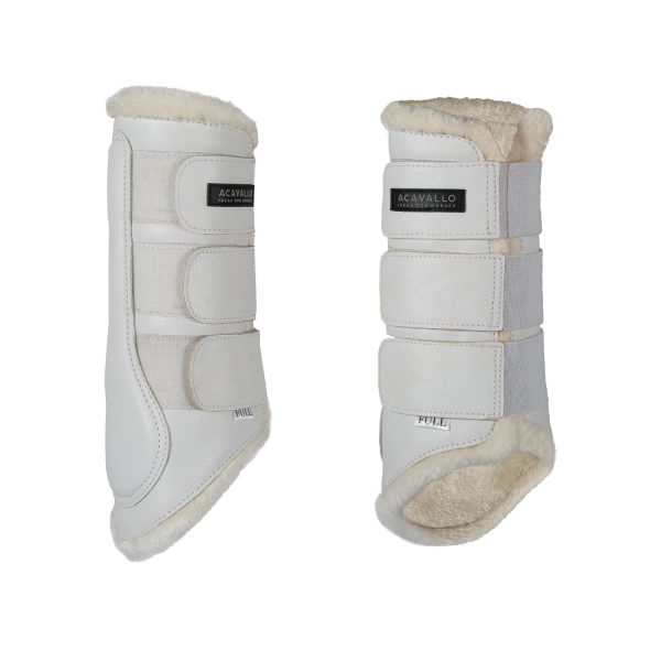 ACAVALLO ECO-LEATHER HIND BRUSHING HORSE BOOTS WITH TRIPLE VELCRO FASTEN - immagine 18