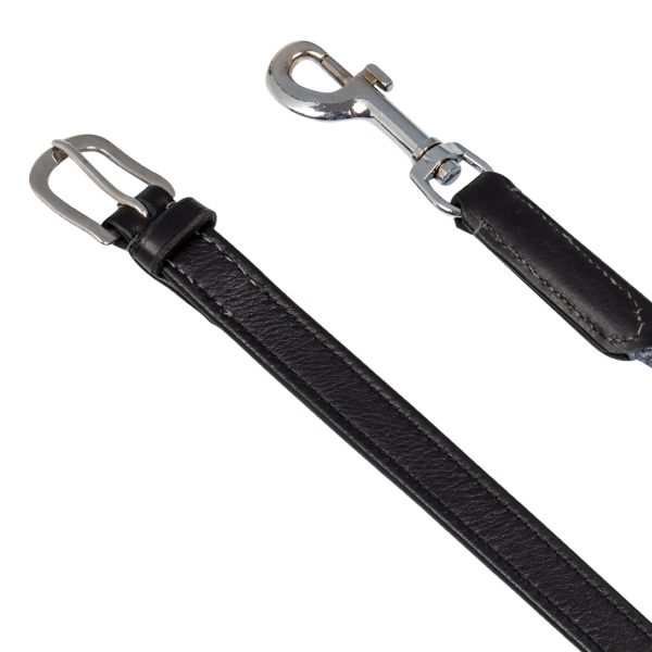 SOFT LEATHER DRAW REINS W/ROUND NYLON ROPE - immagine 3