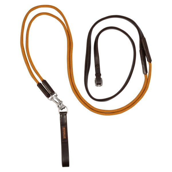 SOFT LEATHER DRAW REINS W/ROUND NYLON ROPE - immagine 6