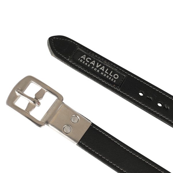 CALFSKIN STIRRUP LEATHERS W/INCAPSULATED SHAPED BUCKLE - immagine 3