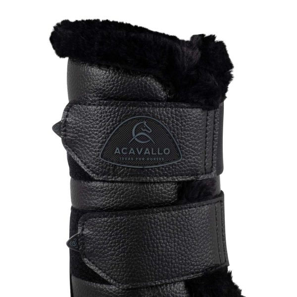 ACAVALLO FRONT BRUSHING HORSE BOOTS W/SYNTHETIC FUR W/DOUBLE VELCRO - immagine 8