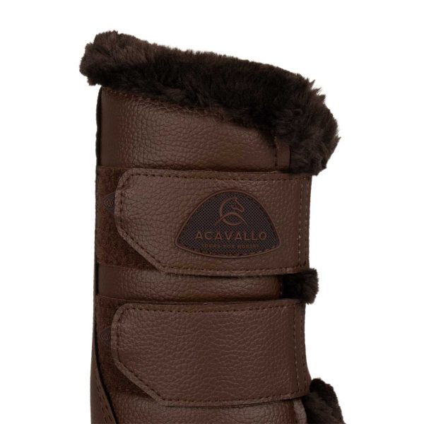 ACAVALLO FRONT BRUSHING HORSE BOOTS W/SYNTHETIC FUR W/DOUBLE VELCRO - immagine 15