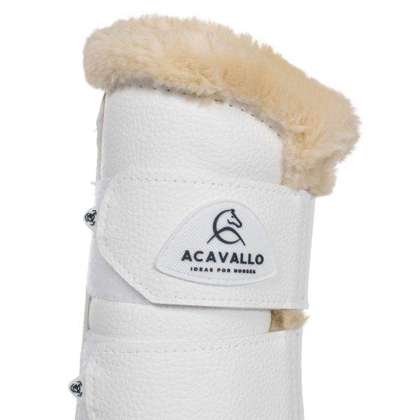 ACAVALLO FRONT BRUSHING HORSE BOOTS W/SYNTHETIC FUR W/DOUBLE VELCRO - immagine 22