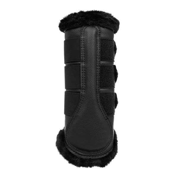 ACAVALLO HIND BRUSHING HORSE BOOTS W/SYNTHETIC FUR W/TRIPLE VELCRO - immagine 4