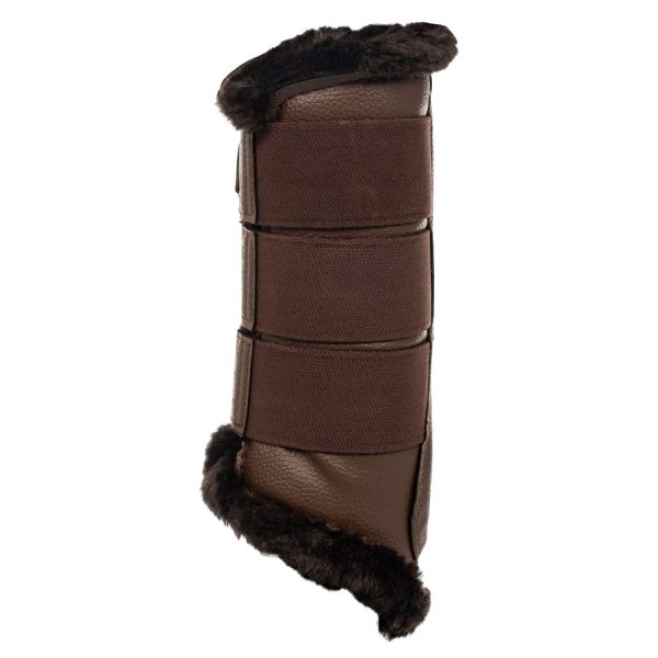 ACAVALLO HIND BRUSHING HORSE BOOTS W/SYNTHETIC FUR W/TRIPLE VELCRO - immagine 12