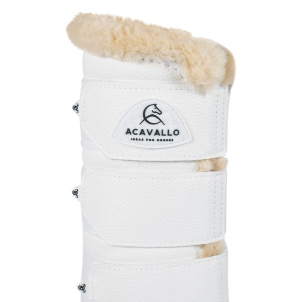 ACAVALLO HIND BRUSHING HORSE BOOTS W/SYNTHETIC FUR W/TRIPLE VELCRO - immagine 22