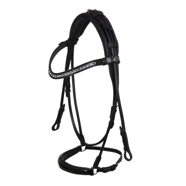 SUNFLOWER DROP NOSEBAND STLEX PEARL SOFT ANATOMIC LEATHER BRIDLE