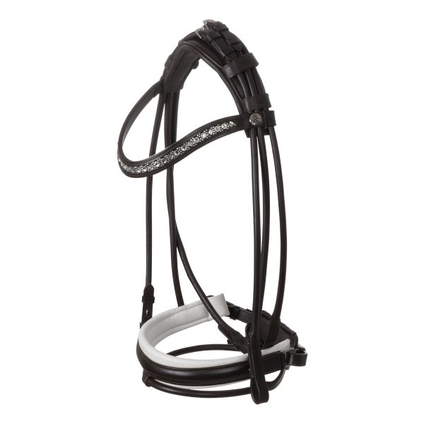 IRIS STLEX PEAR STRAIGHT NOSEBANDL SOFT ANATOMIC LEATHER BRIDLE