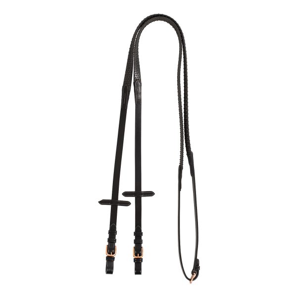 REDINI EQUESTRO GOMMA 1.9 CM MODELLO KRIS ROSE GOLD FITTINGS - immagine 4