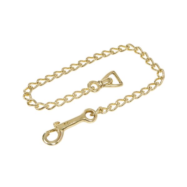 LUNGHINA CUOIO CON CATENA OTTONE BRASS - immagine 6